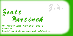 zsolt martinek business card